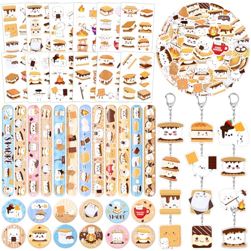 Lcnjscgo Smores Temporäre Tattoos, Smores, 98 Stück, Smores-Armbänder, Schlüsselanhänger, Aufkleber für Camping, Geburtstag, Party, Dekorationen, Geschenke für Kinder, Klassenzimmer, Belohnungen Lcnjscgo Smores Temporäre Tattoos, Smores, 98 Stück, Smores-Armbänder, Schlüsselanhänger, Aufkleber für Camping, Geburtstag, Party, Dekorationen, Geschenke für Kinder, Klassenzimmer, Belohnungen von Lcnjscgo