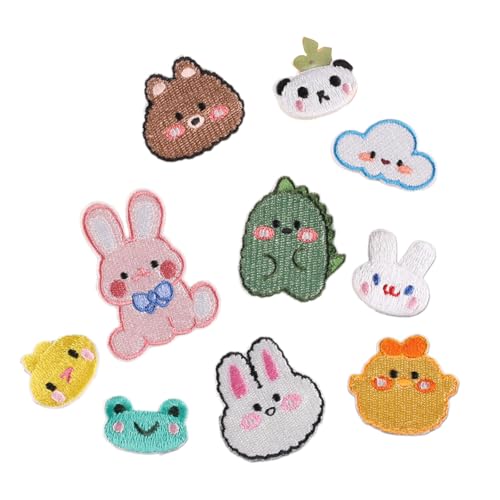 10 PCs Schöne Tiereisen Auf Flecken Applique Patches Bären Reparaturflecken Panda Bestickte Patches Für Die Beuteldekoration 10 PCs Schöne Tiereisen Auf Flecken Applique Patches Bären Reparaturflecken Panda Bestickte Patches Für Die Beuteldekoration von Ldabrye