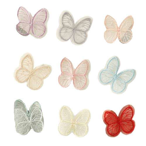 10 Stcs Butterfly Bügeleisen Auf Flecken Cartoon Tierreparaturflecken Auf Applique Flecken Für Kleidungsjeans Rucksäcke Nähen von Ldabrye