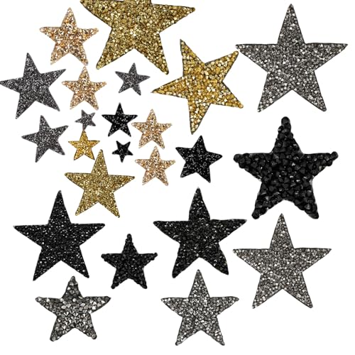 24 Pcs Strassstonstern Applikationen Eisen Auf Sternflecken Für Kleidung Kleiderhosen Jeans Hutbeutel Kleidung Verzierungen 24 Pcs Strassstonstern Applikationen Eisen Auf Sternflecken Für Kleidung Kleiderhosen Jeans Hutbeutel Kleidung Verzierungen von Ldabrye