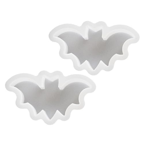 2pcs Halloween Kürbisse Schädel Fledermaus Silikonformen Für Epoxidharz Kerzenseife Betonzement Silikonformen von Ldabrye