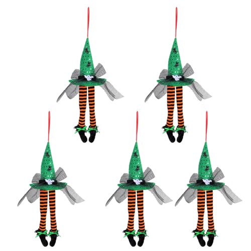 5 Stück Halloween Hexenhut Fensterbehang Festliche Heimdekoration Polyester Dekorative Ornament Partyzubehör 5 Stück Halloween Hexenhut Fensterbehang Festliche Heimdekoration Polyester Dekorative Ornament Partyzubehör von Ldabrye