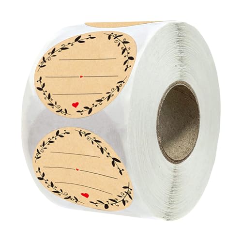 500 PCS Klebstoff Brauner Rundaufkleber Zum Schreiben Von Organisieren Und Kennzeichnungen Mit Kranz Designs Canning Jar Etiketten 500 PCS Klebstoff Brauner Rundaufkleber Zum Schreiben Von Organisieren Und Kennzeichnungen Mit Kranz Designs Canning Jar Etiketten von Ldabrye