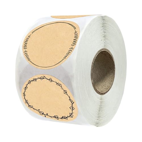 500 PCS Klebstoff Brauner Rundaufkleber Zum Schreiben Von Organisieren Und Kennzeichnungen Mit Kranz Designs Canning Jar Etiketten 500 PCS Klebstoff Brauner Rundaufkleber Zum Schreiben Von Organisieren Und Kennzeichnungen Mit Kranz Designs Canning Jar Etiketten von Ldabrye