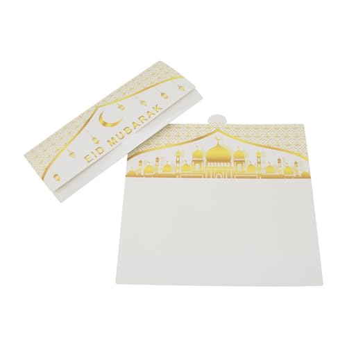 50pcs Ramadans Grußkarten Handgefertigt Eid Mubaraks Geld Und Geschenkenkarte Inhaber Religiöser Urlaubseinladungskarte von Ldabrye