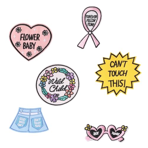 6 PCs Baby Bestickte Flecken Shorts Reparaturflecken Eisen Auf Flecken Applique Flecken Nähflecken Für Kleidung 6 PCs Baby Bestickte Flecken Shorts Reparaturflecken Eisen Auf Flecken Applique Flecken Nähflecken Für Kleidung von Ldabrye