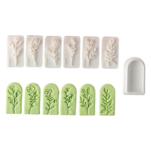 7 Teiliges Handwerkswerkzeug Set Zum Erstellen Weicher Tonohrringe Handgefertigtes Accessoire Werkzeug Schmuckform Für Hobbyisten von Ldabrye