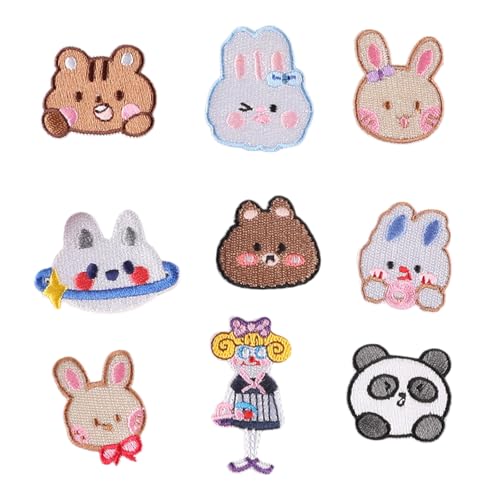 9 PCs Schöne Tiereisen Auf Flecken Cartoon Panda Applikationsflecken Bestickte Patches Reparaturflecken Nähen Auf Flecken 9 PCs Schöne Tiereisen Auf Flecken Cartoon Panda Applikationsflecken Bestickte Patches Reparaturflecken Nähen Auf Flecken von Ldabrye