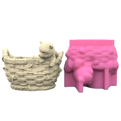 Alpakas Formkorb Vase Form Kleine Blumentöpfe Silikonform Succulents Pflanzerhalter Schicke Bürodekoration Temperaturfeste von Ldabrye