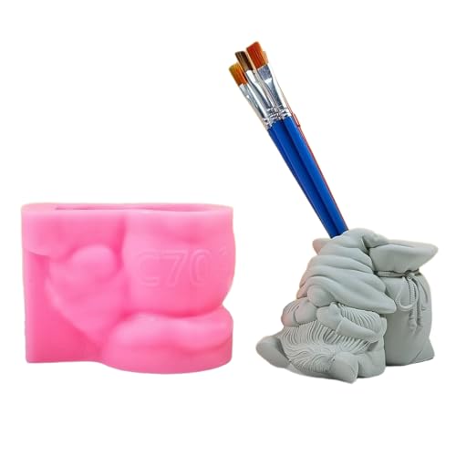 Atemberaubende Saftige Vasen Harzhandwerk Handgefertigtes Pflanzerform Silikonform Zum Herstellen Von Blütenopf Handwerksform von Ldabrye