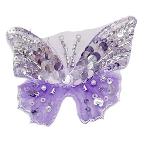 Auffällige Schmetterlingsstoff Stoff Applade Pailletten Auf Flecken Für Hochzeits/Abendkleid Kleidungsstücke Nähen von Ldabrye