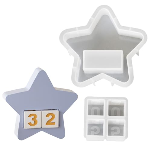 Countdown Mit Mehreren Größen Stabiler Silikonform Set Tragbares Accessoire Für Bastelmittelzubehör Kerzenherstellung Gips Basteln von Ldabrye