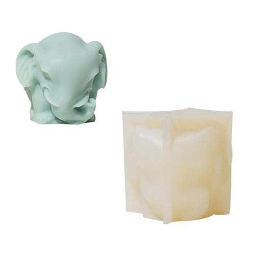 Elefantenform Silikonkerzenformen Zum Herstellen Von Kerzenseife Schokoladenkuchen Fondant Dekoration Epoxidharz Silikonformen von Ldabrye