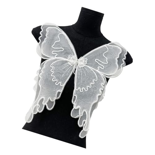 Elegante Große Schmetterlingsapplikationen Organza Patches Nähen Für Die Personalisierung Von Modekleidung Kostümzubehör Nähen von Ldabrye