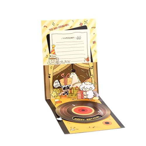 Elegante Phonograph-Geburtstagskarte, einzigartige 3D-Geburtstagskarte mit Musik für Urlaubsgrüße Freundschaftsnachricht Karte Elegante Phonograph-Geburtstagskarte, einzigartige 3D-Geburtstagskarte mit Musik für Urlaubsgrüße Freundschaftsnachricht Karte von Ldabrye