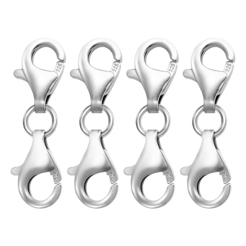 Elegante Silber Doppel Verschlussverbindungslink Silber Doppelhummer Klauenanschlüsse Für Halskette Und Armbandverstärkung von Ldabrye