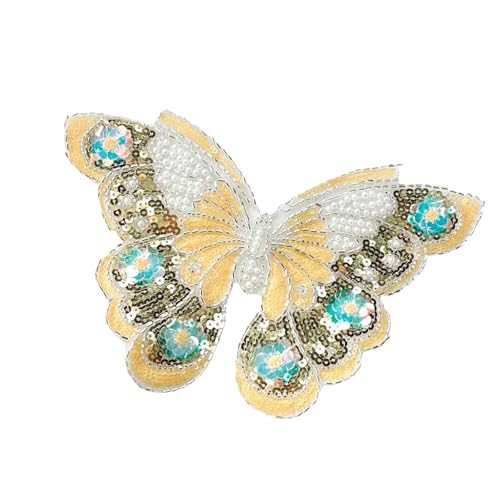 Funkelndes Schmetterlings-Design mit glitzernden Pailletten, Dekoration für Bekleidungszubehör und Bastelprojekte, Perlenstickerei, Heimdekorationen Funkelndes Schmetterlings-Design mit glitzernden Pailletten, Dekoration für Bekleidungszubehör und Bastelprojekte, Perlenstickerei, Heimdekorationen von Ldabrye