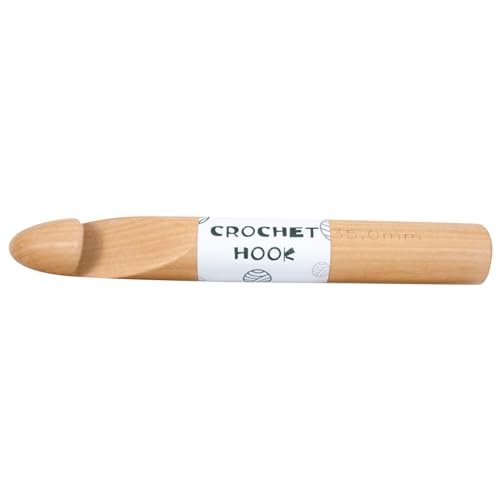 Häkelnadel aus Buchenholz für Anfänger, 30 mm, 35 mm dick, Häkelnadel aus Buchenholz, Häkelnadel für Garnhandwerk Häkelnadel aus Buchenholz für Anfänger, 30 mm, 35 mm dick, Häkelnadel aus Buchenholz, Häkelnadel für Garnhandwerk von Ldabrye