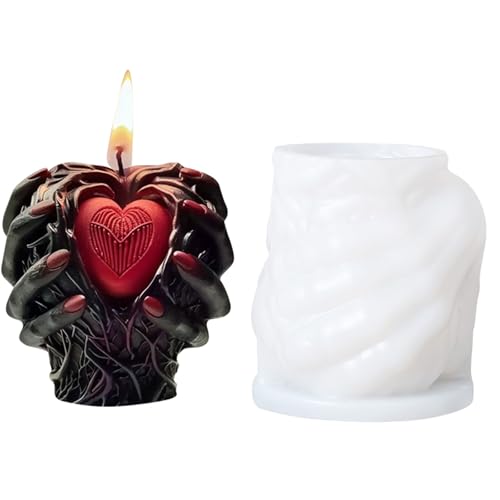 Halloween Holding Heart Siliconformputzsformen Epoxidharzformen Duft Kerzenformen Handgefertigte Ornamentsformen Halloween Holding Heart Siliconformputzsformen Epoxidharzformen Duft Kerzenformen Handgefertigte Ornamentsformen von Ldabrye