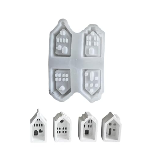 Home Dekoration Silikonform Hohl Haus Geformtes Oramentform Praktischer Gipsschimmel Schmuck Schmuck Herstellung Miniaturhausmodell Home Dekoration Silikonform Hohl Haus Geformtes Oramentform Praktischer Gipsschimmel Schmuck Schmuck Herstellung Miniaturhausmodell von Ldabrye