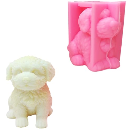 Künstlerische Hunde-Silikonform für Kinder, kreative Hunde-Silikonform für handgefertigte Seifen und duftende Geschenke von Ldabrye