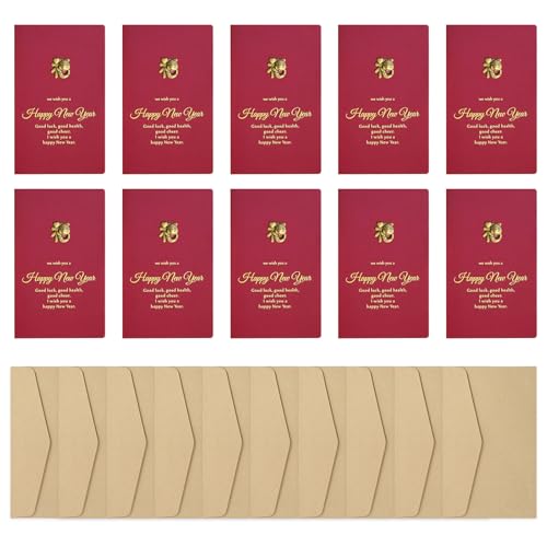 Ldabrye 10pcs 2025 Jahr Der Schlangengrußkarte Mit Umschlag 3d Spring Festival Holiday Grußkarte Für Männer Frauen Freund von Ldabrye