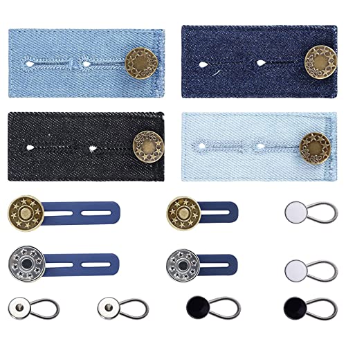 Ldabrye 14 x Unisex-Knöpfe, einziehbar, Metall, vielseitig einsetzbar, verstellbar, Demontage, Nähen Ldabrye 14 x Unisex-Knöpfe, einziehbar, Metall, vielseitig einsetzbar, verstellbar, Demontage, Nähen von Ldabrye