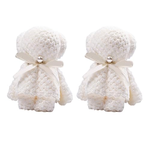 Ldabrye 2 x Bären-Handtücher, 30 x 30 cm, weich und gut saugfähig, Gesichtshandtuch, Waschlappen, Hochzeitsparty-Zubehör, Bären-Handtuch-Set Ldabrye 2 x Bären-Handtücher, 30 x 30 cm, weich und gut saugfähig, Gesichtshandtuch, Waschlappen, Hochzeitsparty-Zubehör, Bären-Handtuch-Set von Ldabrye