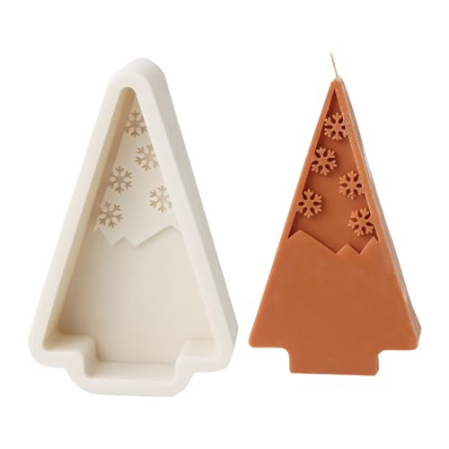 Ldabrye Flexible Silikonform, Schneeflocken, Weihnachtsbaum, Kerzen, Duft, Aromatherapie, handgefertigte Form Ldabrye Flexible Silikonform, Schneeflocken, Weihnachtsbaum, Kerzen, Duft, Aromatherapie, handgefertigte Form von Ldabrye
