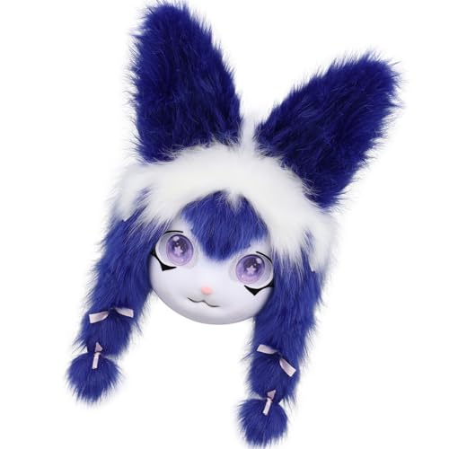 Ldabrye Plüsch-Hasen-Kopfbedeckung, Tier-Hasenkopf, Pelzanzug, Halloween, Maskerade, Cosplay, Kostüm, Zubehör, Kinder, Erwachsene, Halloween, Maskerade, Cosplay, Kostüm-Requisiten Ldabrye Plüsch-Hasen-Kopfbedeckung, Tier-Hasenkopf, Pelzanzug, Halloween, Maskerade, Cosplay, Kostüm, Zubehör, Kinder, Erwachsene, Halloween, Maskerade, Cosplay, Kostüm-Requisiten von Ldabrye