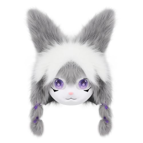 Ldabrye Plüsch-Hasen-Kopfbedeckung, Tier-Hasenkopf, Pelzanzug, Halloween, Maskerade, Cosplay, Kostüm, Zubehör, Kinder, Erwachsene, Halloween, Maskerade, Cosplay, Kostüm-Requisiten Ldabrye Plüsch-Hasen-Kopfbedeckung, Tier-Hasenkopf, Pelzanzug, Halloween, Maskerade, Cosplay, Kostüm, Zubehör, Kinder, Erwachsene, Halloween, Maskerade, Cosplay, Kostüm-Requisiten von Ldabrye