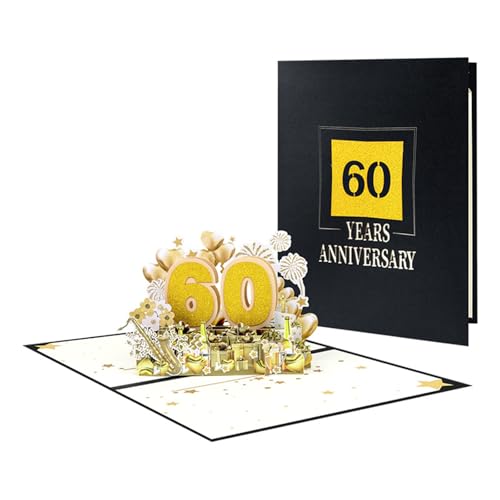 Ldabrye Raffinierte 3D Popup Karte Spezialveranstaltung 3D Grußkarte Mit Nummer Für Hochzeitstagsfeier von Ldabrye