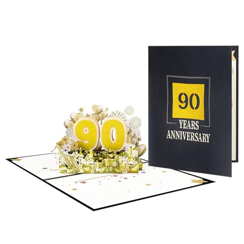 Ldabrye Raffinierte 3D Popup Karte Spezialveranstaltung 3D Grußkarte Mit Nummer Für Hochzeitstagsfeier von Ldabrye