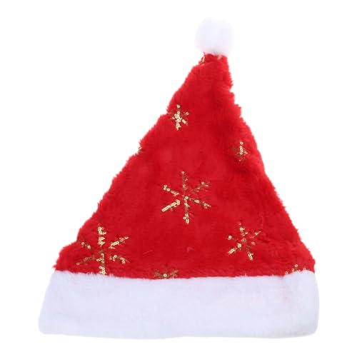 Ldabrye Schneeflocken-Weihnachtsmannmütze, Weihnachtsflor, Motorhaube, Urlaub, Kobold, fröhliche Streetwear, glitzernde Schneeflocke, Kindermütze, Weihnachten Ldabrye Schneeflocken-Weihnachtsmannmütze, Weihnachtsflor, Motorhaube, Urlaub, Kobold, fröhliche Streetwear, glitzernde Schneeflocke, Kindermütze, Weihnachten von Ldabrye