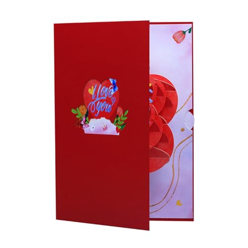 Ldabrye Schöne Karten Präsentieren Herz Und Schmetterling Valentinstag Geschenkkarten Für Geburtstage Und Jubiläumsgeschenke Geeignet von Ldabrye