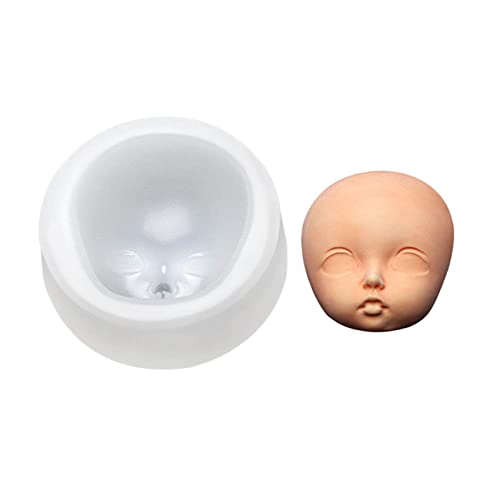 Ldabrye Silikon-Kerzenformen für Kerzenherstellung, 3D-Soft-Tonform, Puppengesicht, Kuchendekorationswerkzeug, Schokolade, Süßigkeiten, Cupcake, Ton, Seife, Silikonharzform für Seifen Ldabrye Silikon-Kerzenformen für Kerzenherstellung, 3D-Soft-Tonform, Puppengesicht, Kuchendekorationswerkzeug, Schokolade, Süßigkeiten, Cupcake, Ton, Seife, Silikonharzform für Seifen von Ldabrye