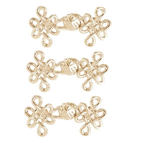 Ldabrye Taillenverschluss im Vintage-Stil, chinesischer Knoten, Metall, rostfrei, verstellbar, für lose Hosen Ldabrye Taillenverschluss im Vintage-Stil, chinesischer Knoten, Metall, rostfrei, verstellbar, für lose Hosen von Ldabrye