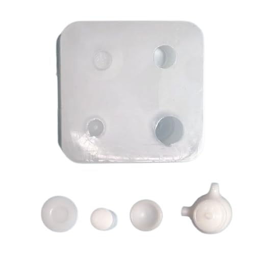 Lebensmittelqualität Silikonform Miniatur Set Food Spielzeugform Für Backbegeisterte Leicht Zu Demolde Epoxidschmuckform von Ldabrye