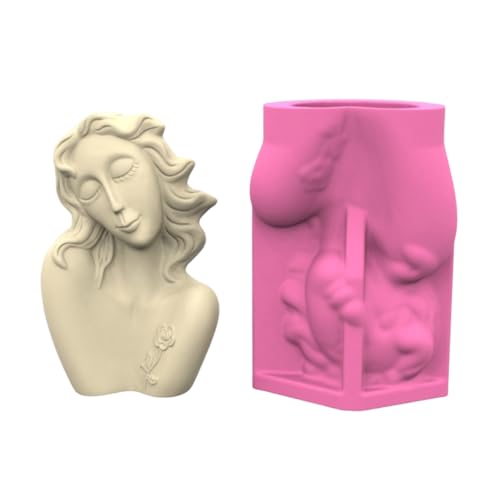 Mehrzweck Silikonform Mädchenform Blumenpot Formen Vase Formen Für Epoxidharz Und Betonblütenstifthalter von Ldabrye