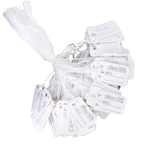 Packung Mit 500 Schmuck Display Markierungen Produktpreis Kenner Hängende Etiketten Einzelhandel Zubehör Wartekarten Karten Bulk Supply Schmuckmarkierungen von Ldabrye