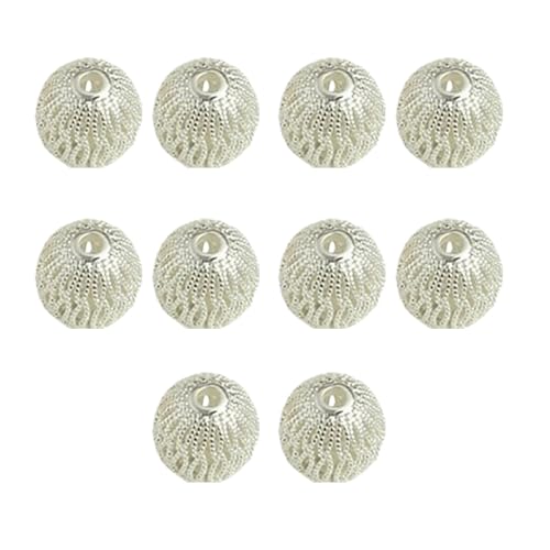 Packung Von 10 Exquisite Hohlen Designs Robuster Messing Runde Losen Perlen Mit Langjähriger Verwendung Von 18 Karat Goldbeschichtung Packung Von 10 Exquisite Hohlen Designs Robuster Messing Runde Losen Perlen Mit Langjähriger Verwendung Von 18 Karat Goldbeschichtung von Ldabrye