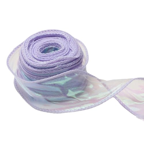 Sheer Organza Ribbon 40 Mmx9meter Organza Bänder Für Blumensträuße Die Hochzeitstorte Dekoration Handwerkskranzbögen Machen von Ldabrye