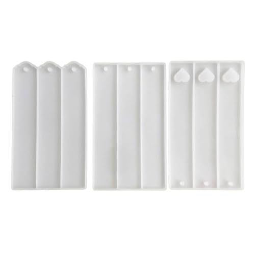 Silikon-Lesezeichen-Formen, flexible Lesezeichen, Silikonformen, Epoxidharz-Formen, Schmuck, Bastelformen für Lesezeichen, 3 Stück Silikon-Lesezeichen-Formen, flexible Lesezeichen, Silikonformen, Epoxidharz-Formen, Schmuck, Bastelformen für Lesezeichen, 3 Stück von Ldabrye