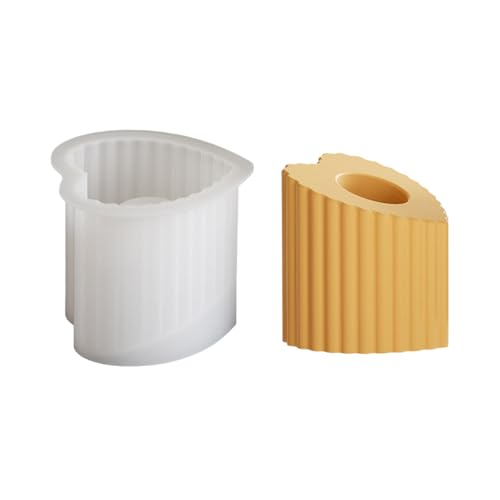 Silikonform Set Für Handwerk Von Harzkerzenhaltern Fügen Sie Dem Dekosr Mit Streifen Designs Künstlerische Note Hinzu von Ldabrye