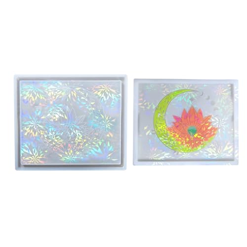 Silikonform aus Kunstharz, Motiv: Mond, Blume, Epoxidharz, rechteckig, Schmuckhalter, Dekoration Silikonform aus Kunstharz, Motiv: Mond, Blume, Epoxidharz, rechteckig, Schmuckhalter, Dekoration von Ldabrye