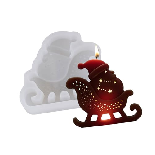 Silikonform für Seife, Weihnachtsmann, Heimdekoration, lebensmittelechte Silikonform für Epoxidharz, Weihnachtsgeschenk von Ldabrye