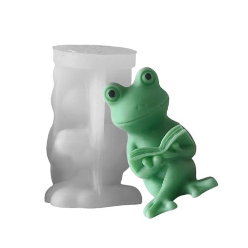 Silikonform mit Cartoon-Fröschen für süße Raumdekorationen, Seifen und Kuchen, Bastelseife, Schokoladenformen für den Tisch von Ldabrye