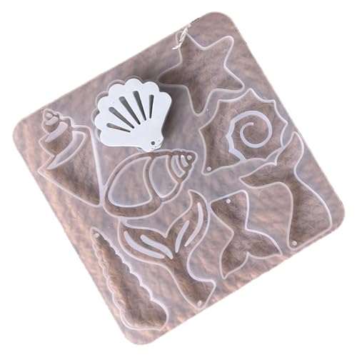 Silikonformen für Meerestiere, Schmuck, Anhänger, Schlüsselanhänger, leicht zu reinigen, Meerestier-Silikonformen für Epoxidharz, rund von Ldabrye