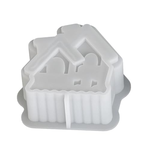 Silikonformen in Hausform für Epoxidharz, Seifenherstellung, Schokolade, Fondant, für Kuchen, Backen, Cartoon von Ldabrye