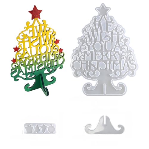 Weihnachtsbaumfiguren Schimmel Silikon Textur Für Handgefertigte Ornamente Urlaub Dekoration Und Kreative Kunstprojekte Silikon Holiday Decoration Form Form von Ldabrye